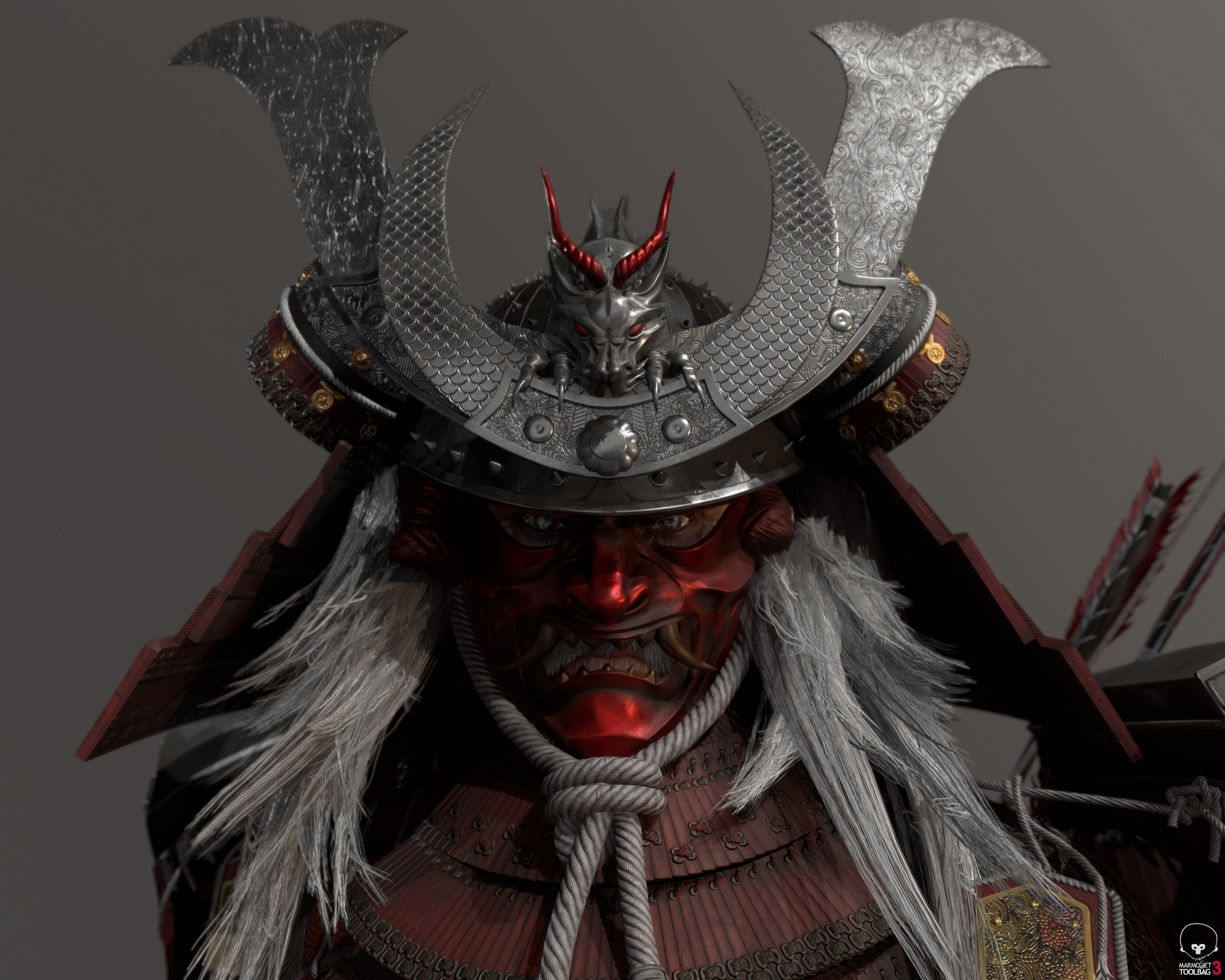 Samurai Warlord - Shogun - UE4 Project Low-poly 3D model_24