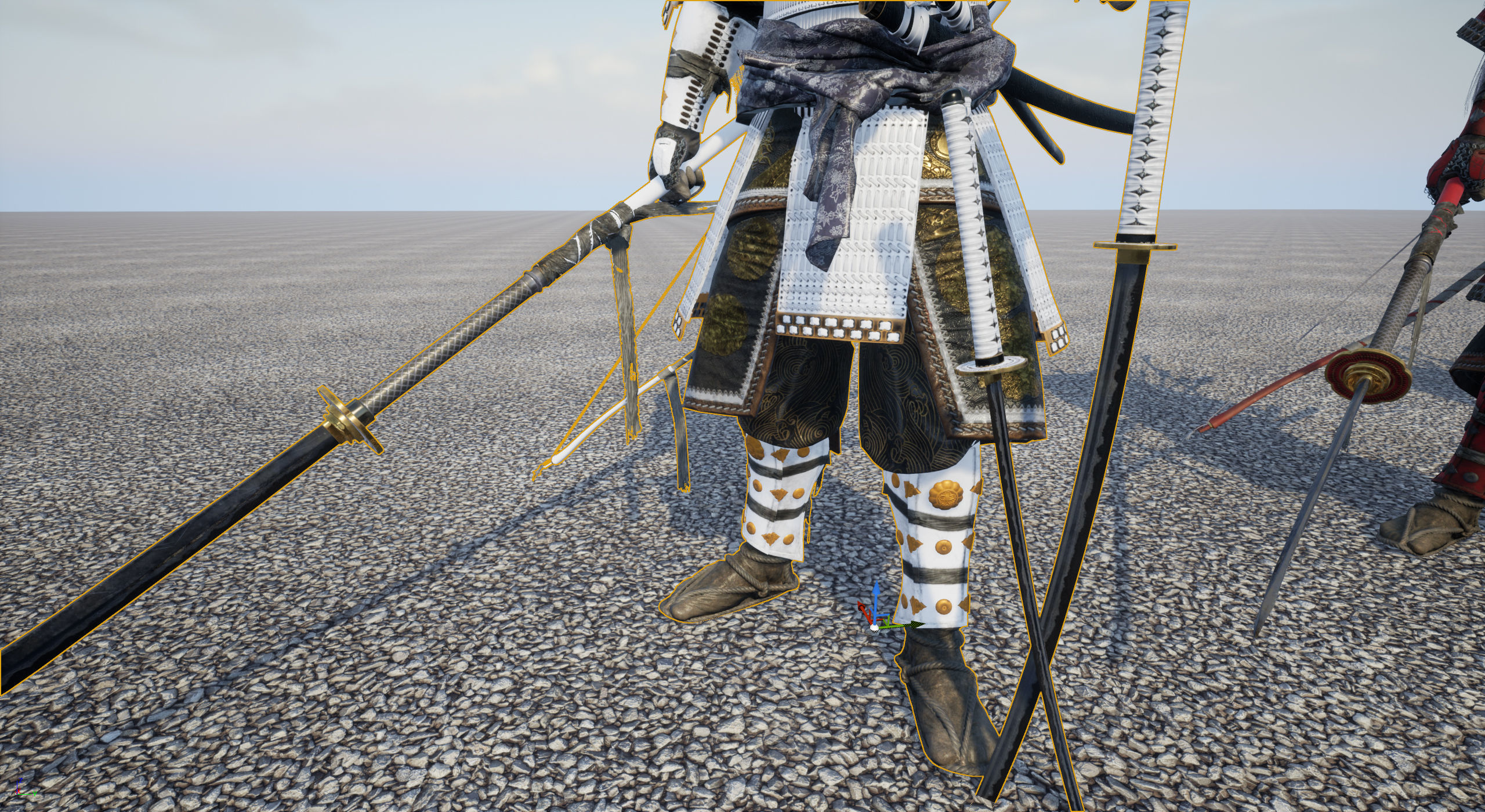 Samurai Warlord - Shogun - UE4 Project Low-poly 3D model_47