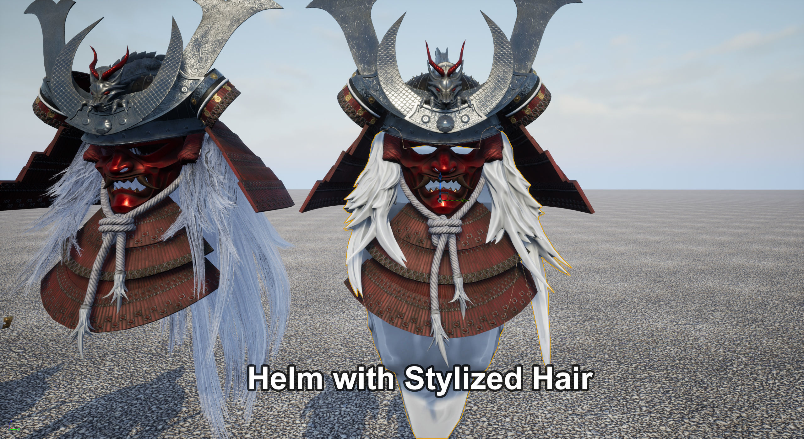 Samurai Warlord - Shogun - UE4 Project Low-poly 3D model_62