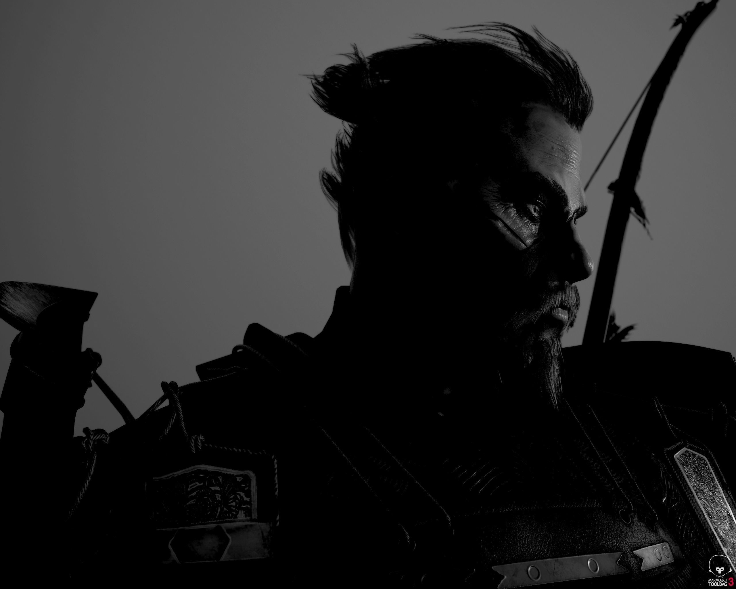 Samurai Warlord - Shogun - UE4 Project Low-poly 3D model_2