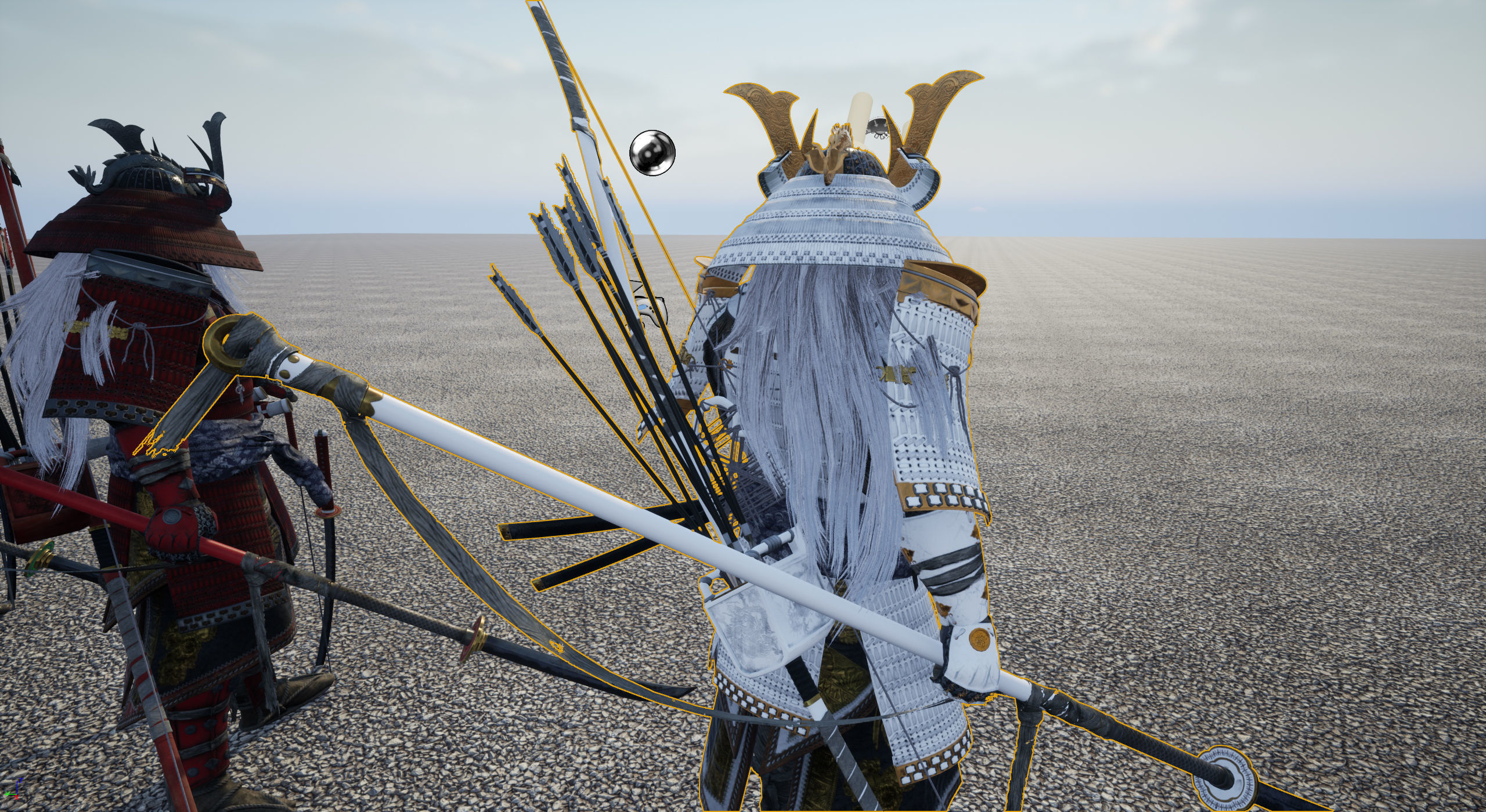 Samurai Warlord - Shogun - UE4 Project Low-poly 3D model_42