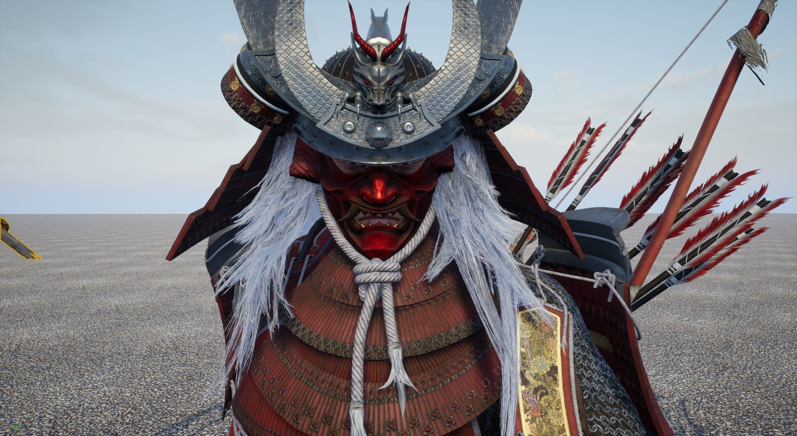 Samurai Warlord - Shogun - UE4 Project Low-poly 3D model_55