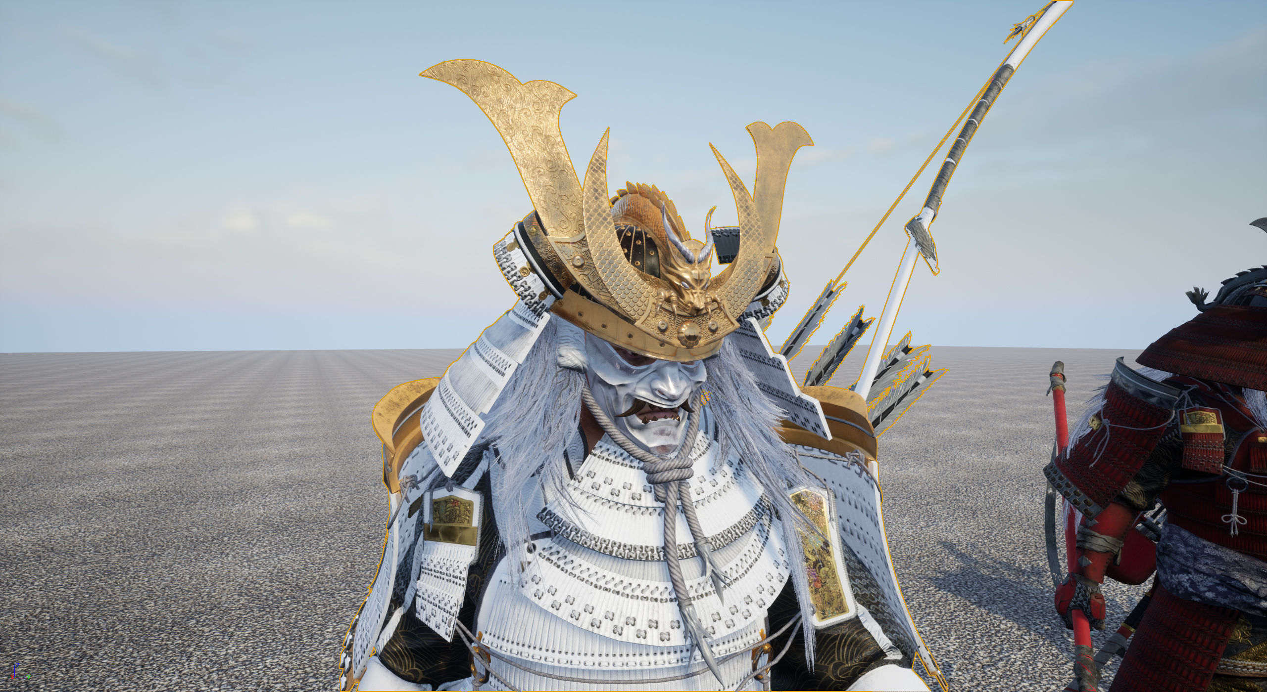 Samurai Warlord - Shogun - UE4 Project Low-poly 3D model_45