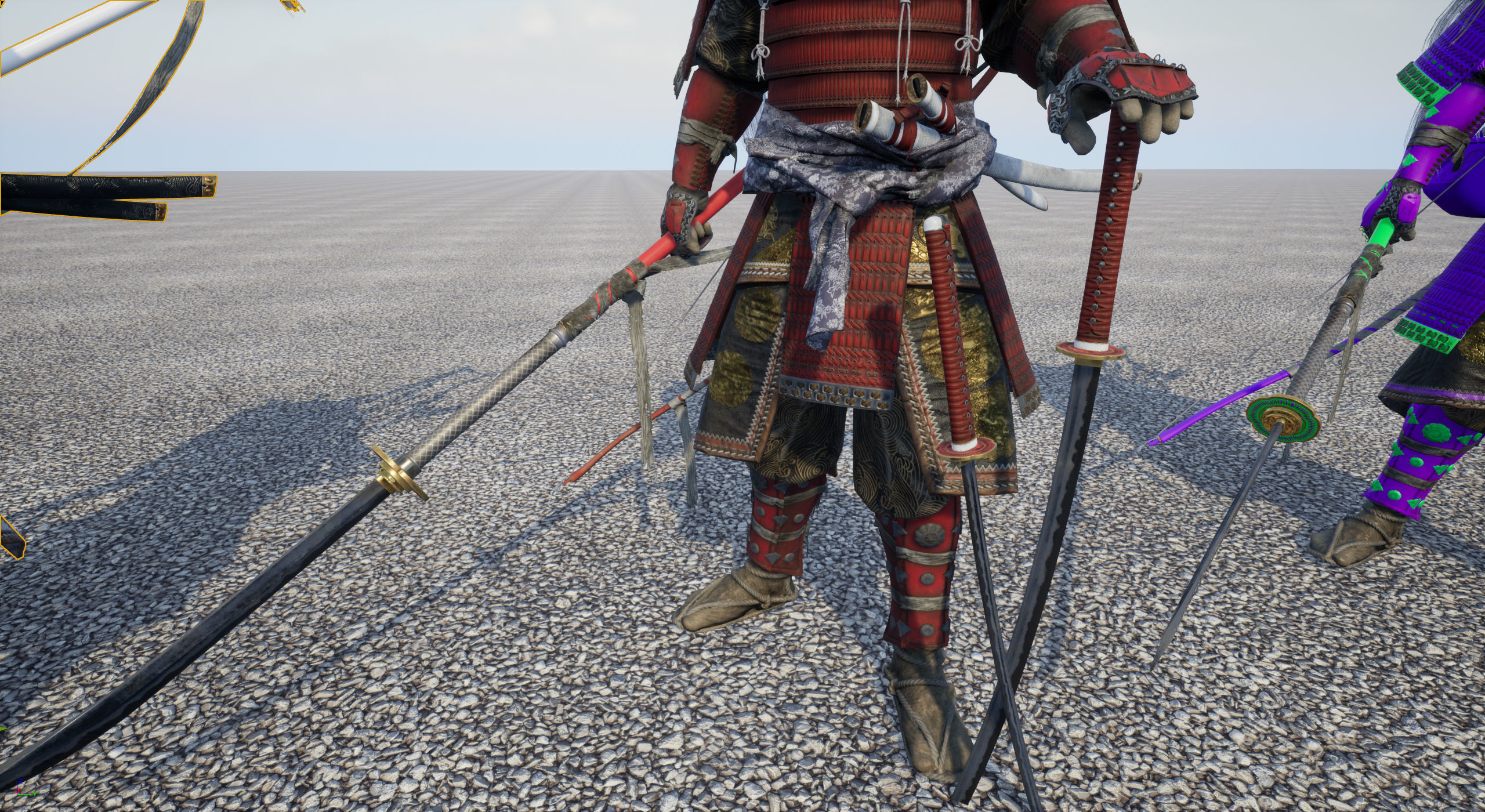 Samurai Warlord - Shogun - UE4 Project Low-poly 3D model_51