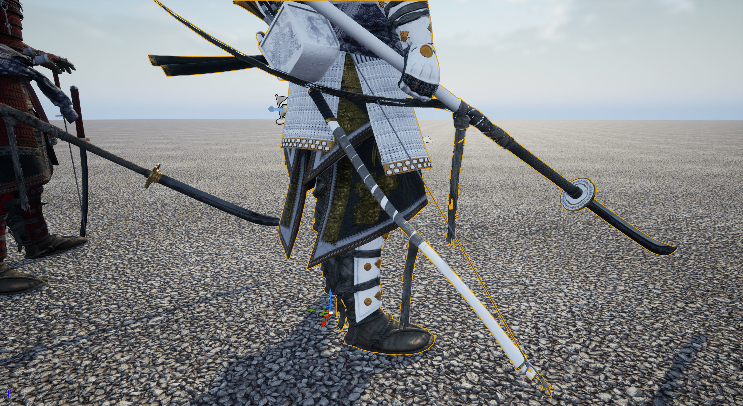 Samurai Warlord - Shogun - UE4 Project Low-poly 3D model_43