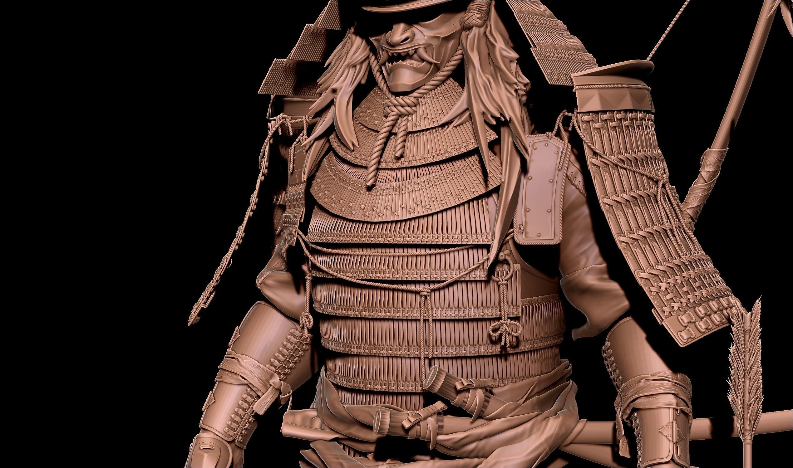 Samurai Warlord - Shogun - UE4 Project Low-poly 3D model_32