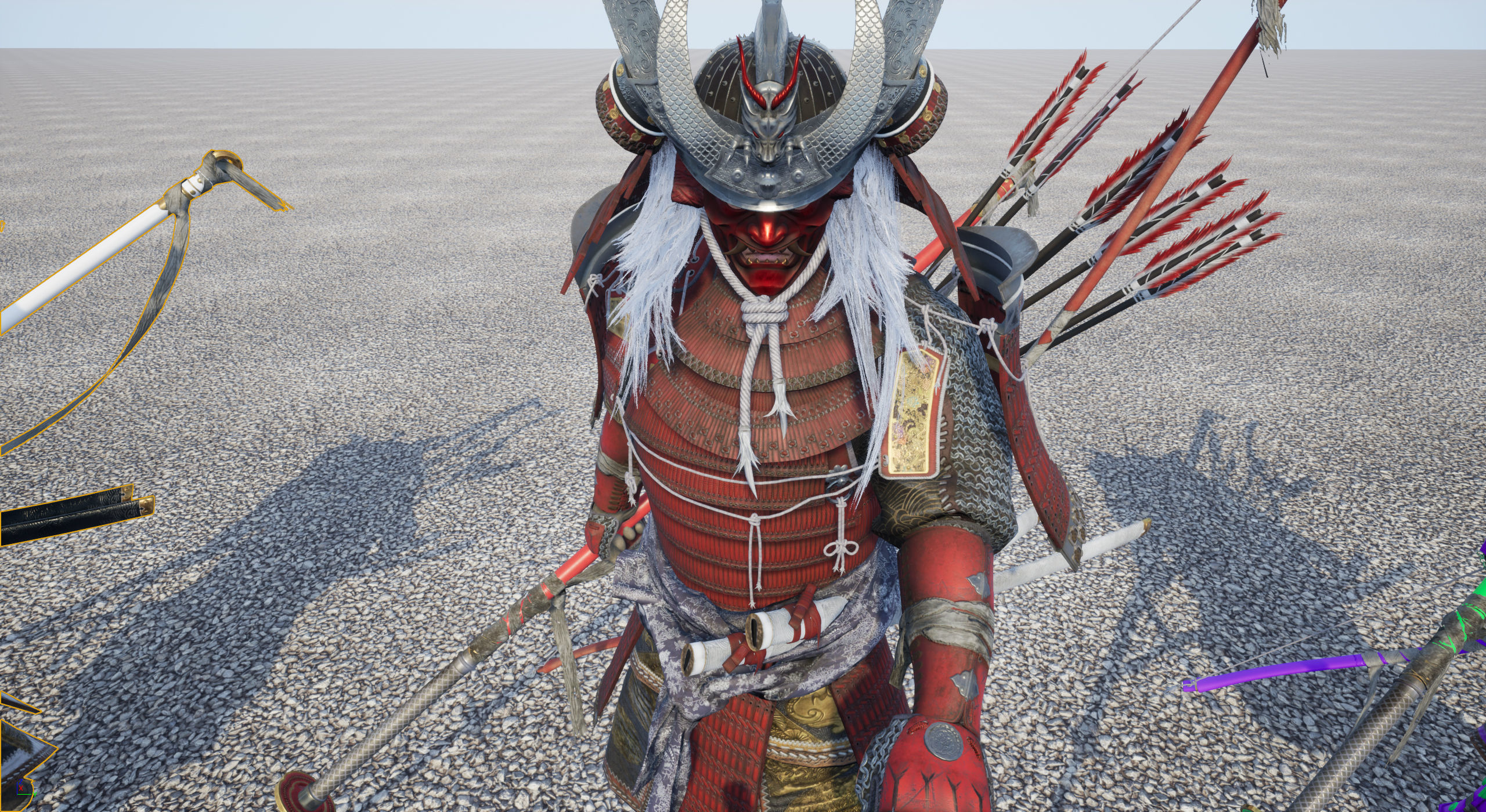 Samurai Warlord - Shogun - UE4 Project Low-poly 3D model_48