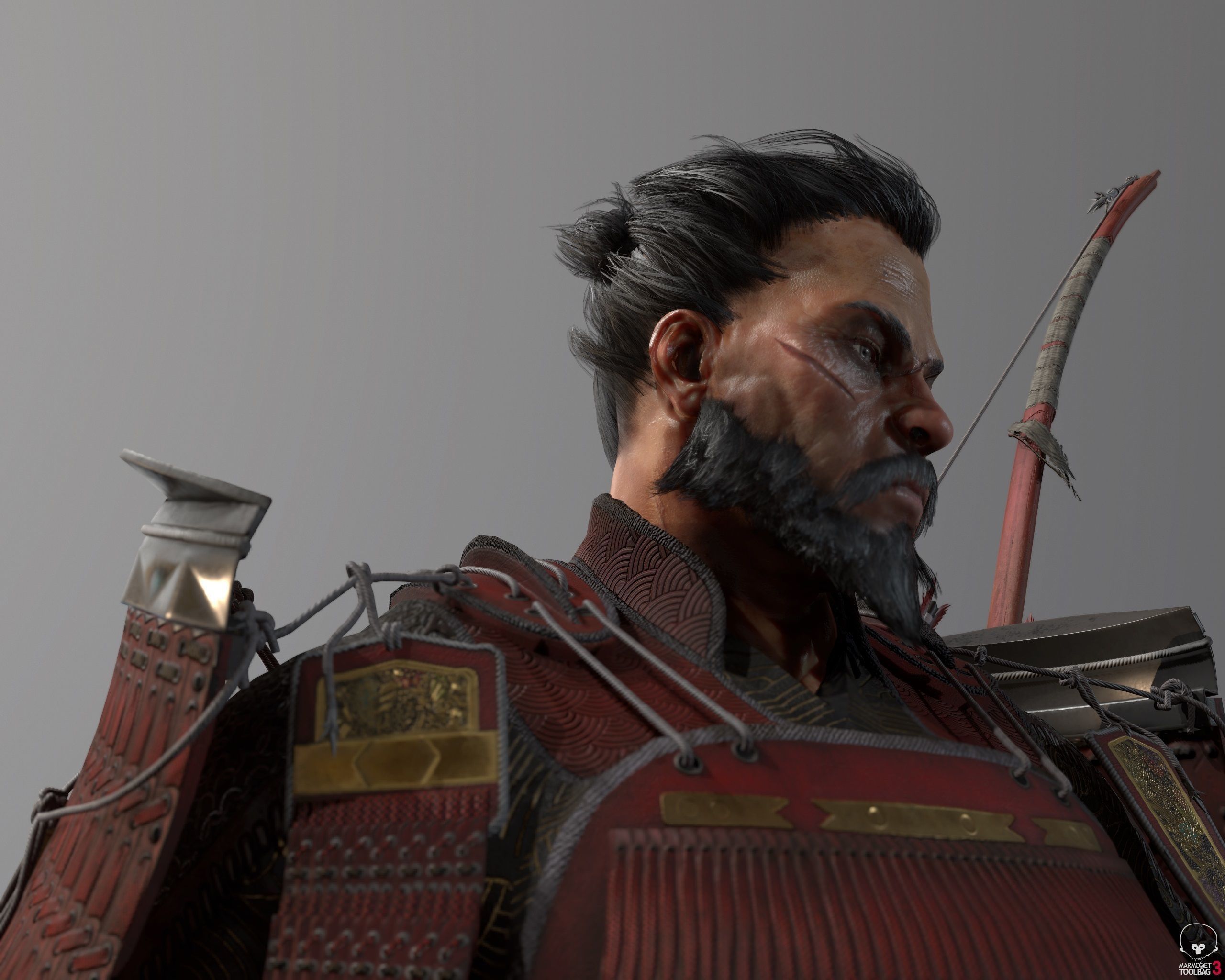 Samurai Warlord - Shogun - UE4 Project Low-poly 3D model_18