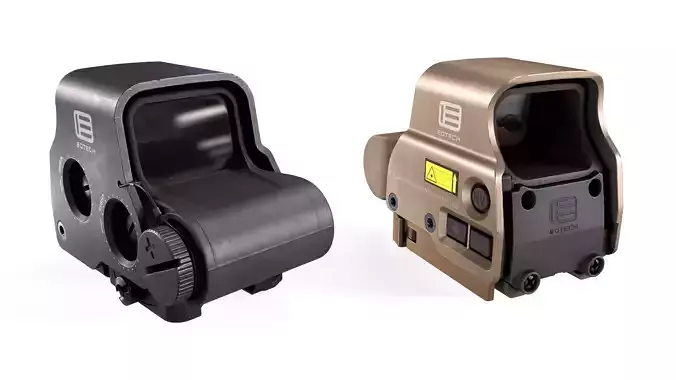 EOTech EXPS3 Holographic Sight Low-poly 3D model