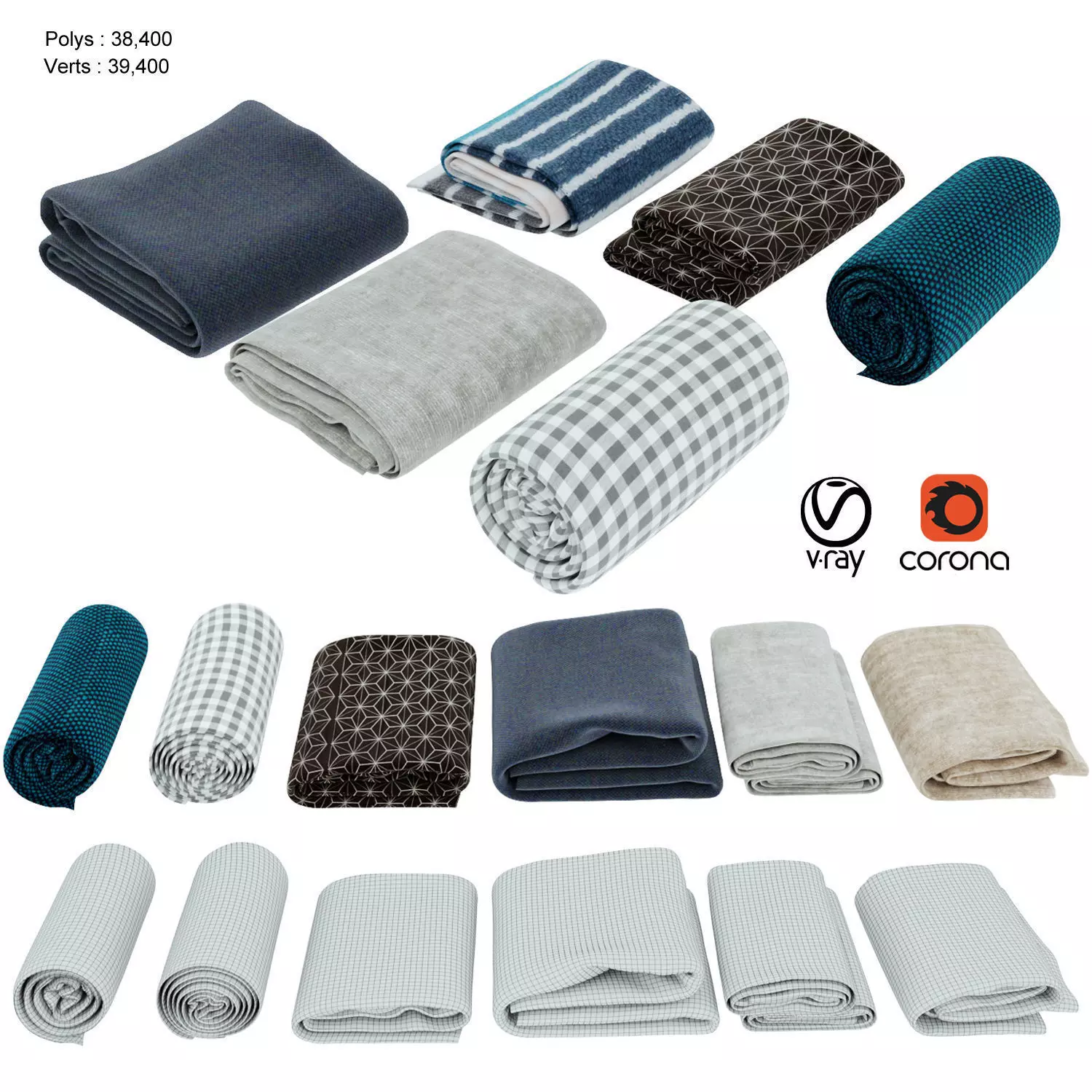 Blanket collection 05 3D model_0