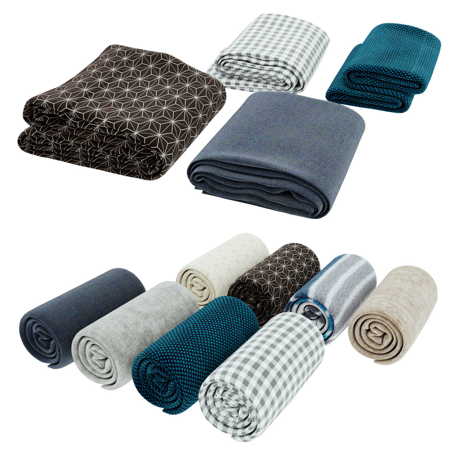 Blanket collection 05 3D model_1