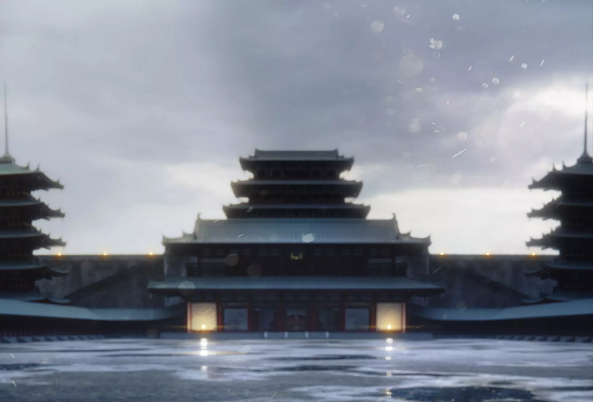 Japanese Architecture Pack - UE4 Project Low-poly 3D model_0