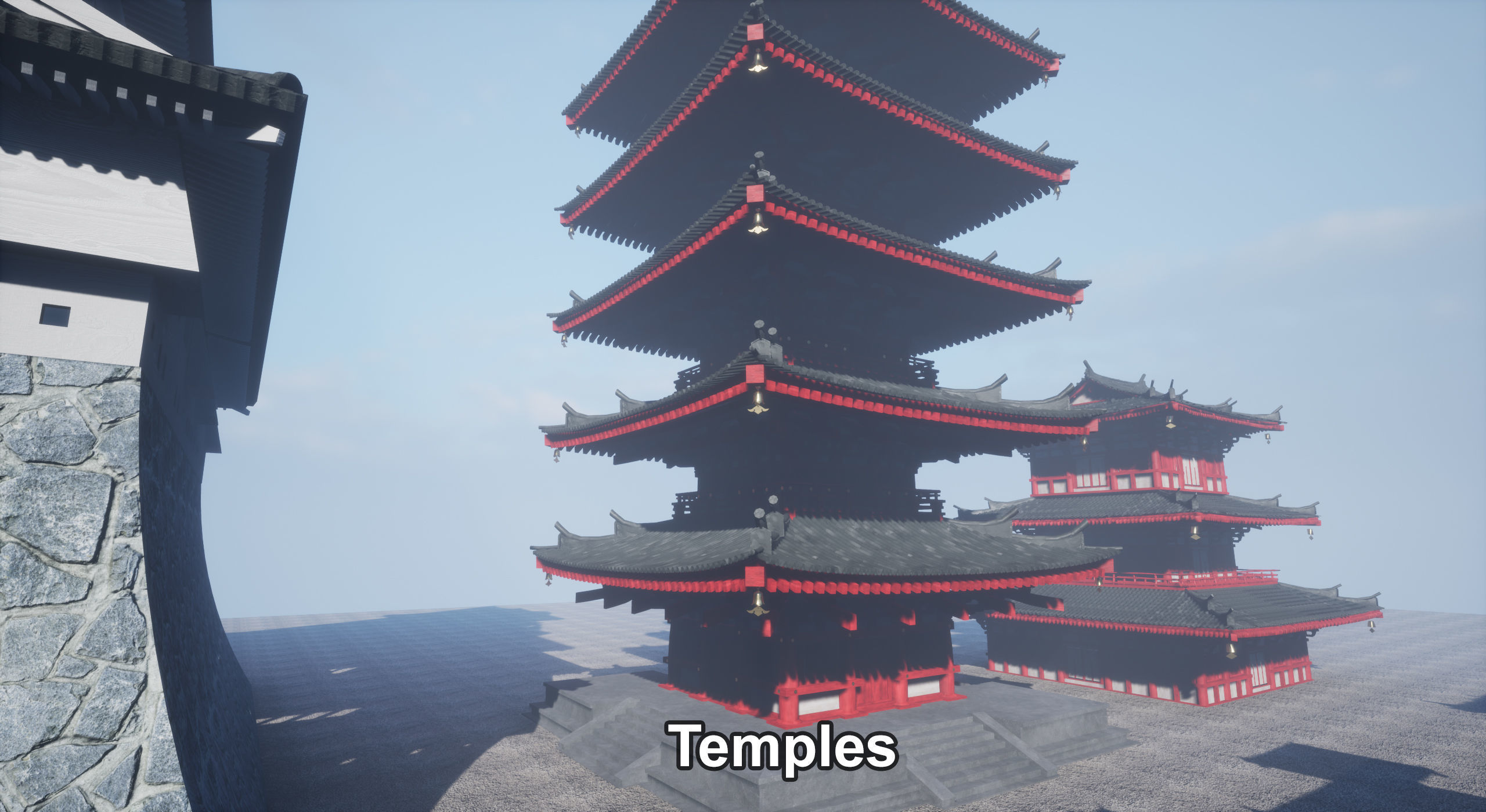 Japanese Architecture Pack - UE4 Project Low-poly 3D model_25