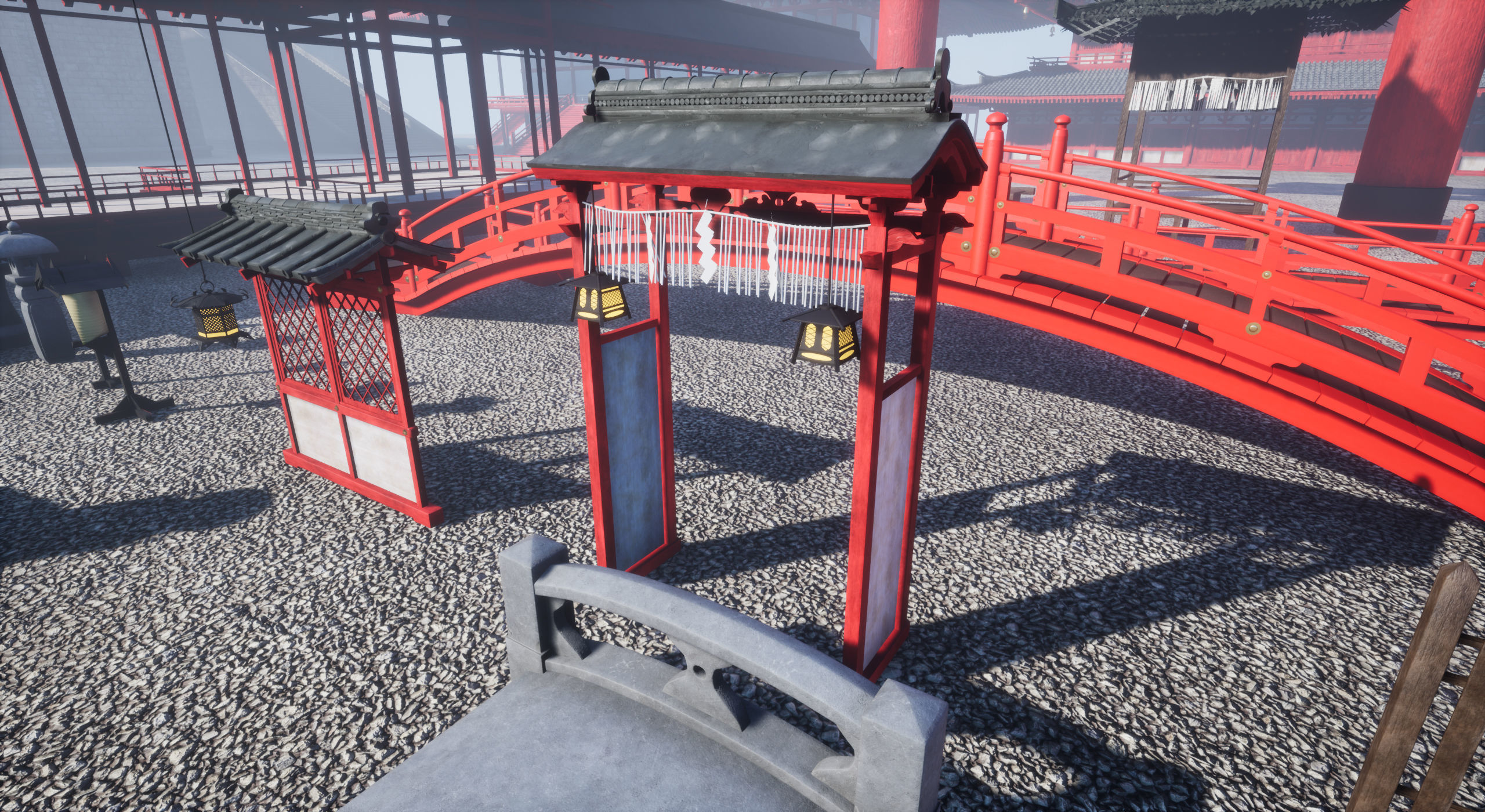 Japanese Architecture Pack - UE4 Project Low-poly 3D model_15