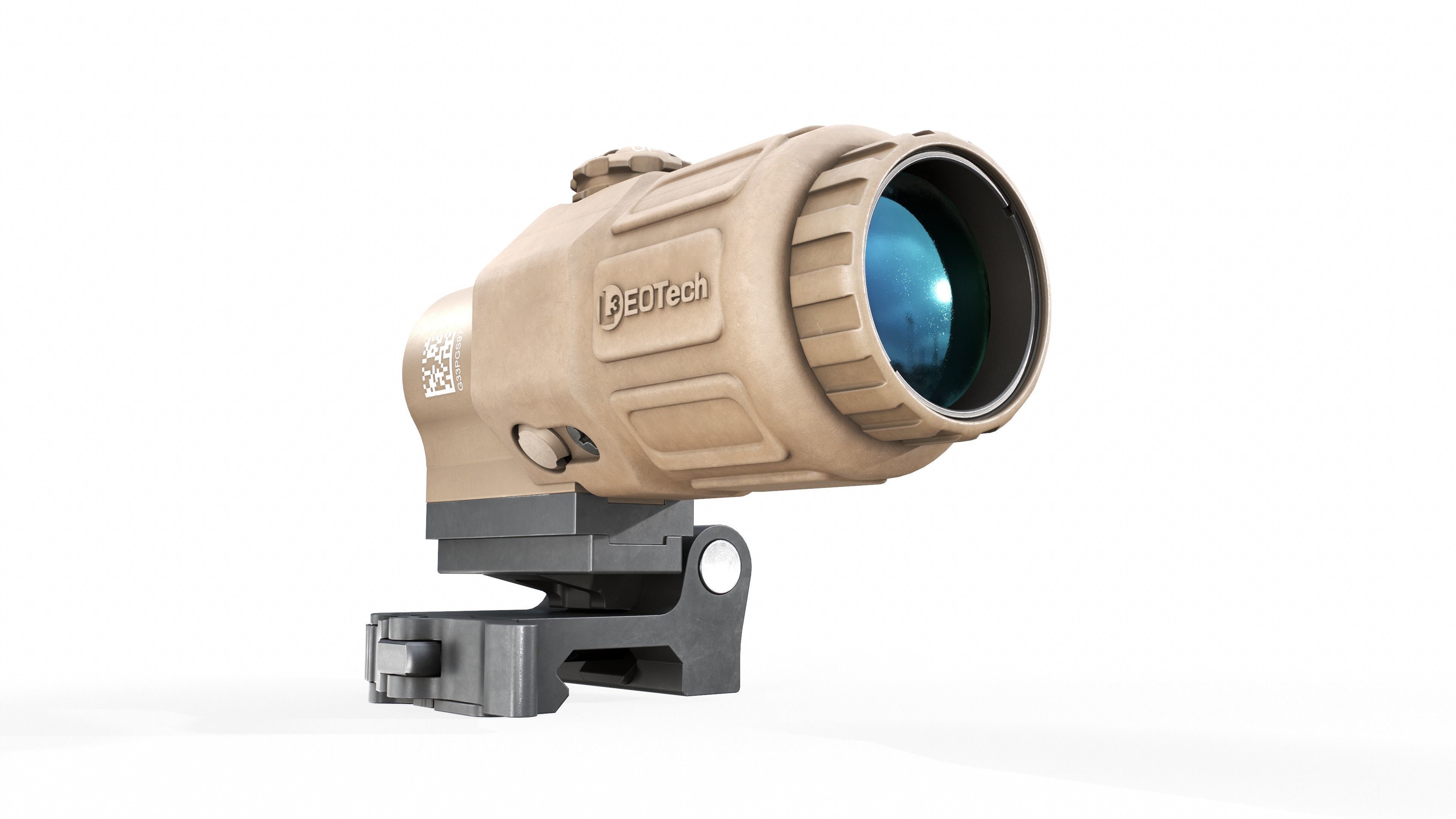 EOTech G33 3x Flip to Side Magnifier Low-poly 3D model_15