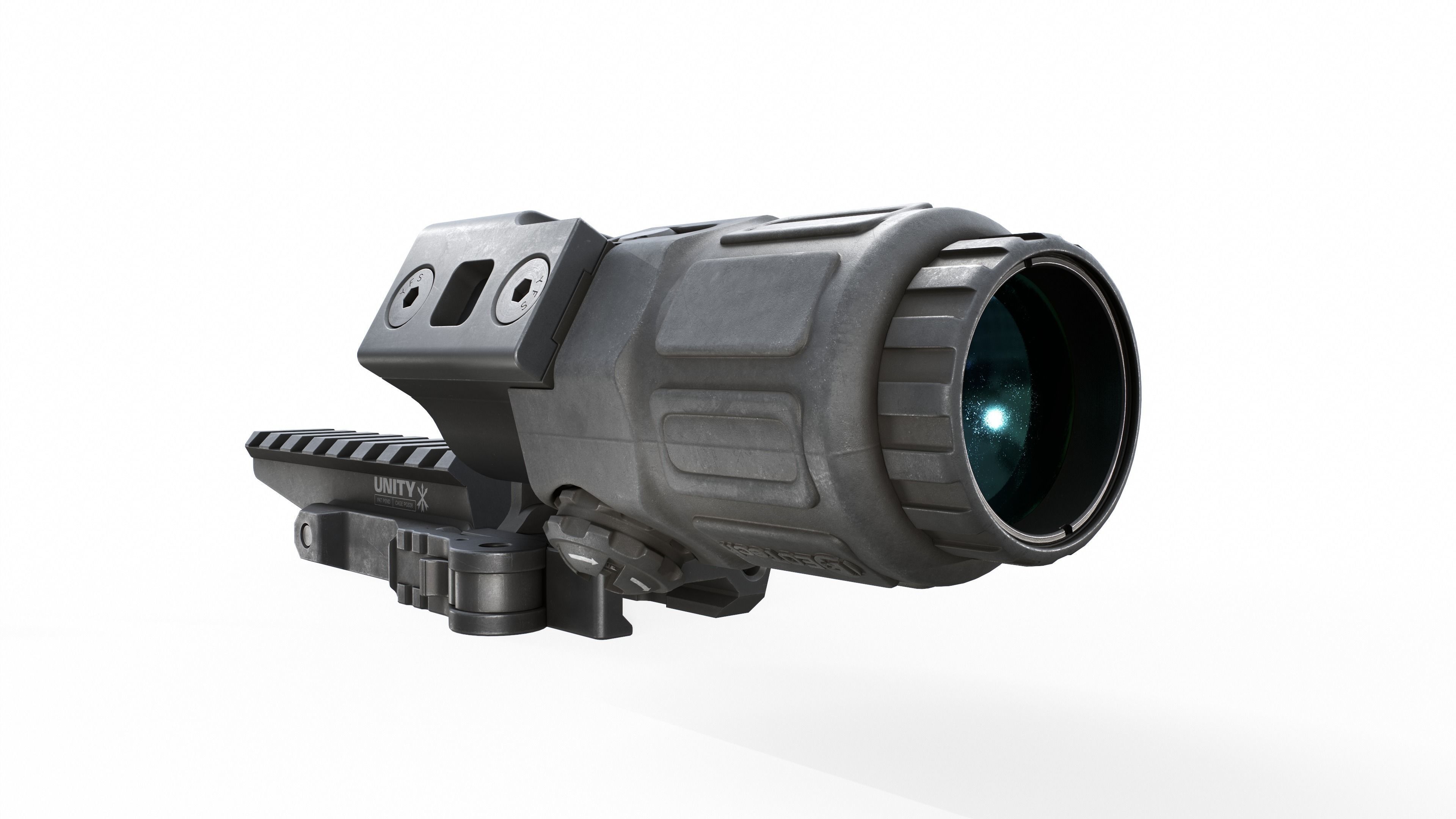 EOTech G33 3x Flip to Side Magnifier Low-poly 3D model_30