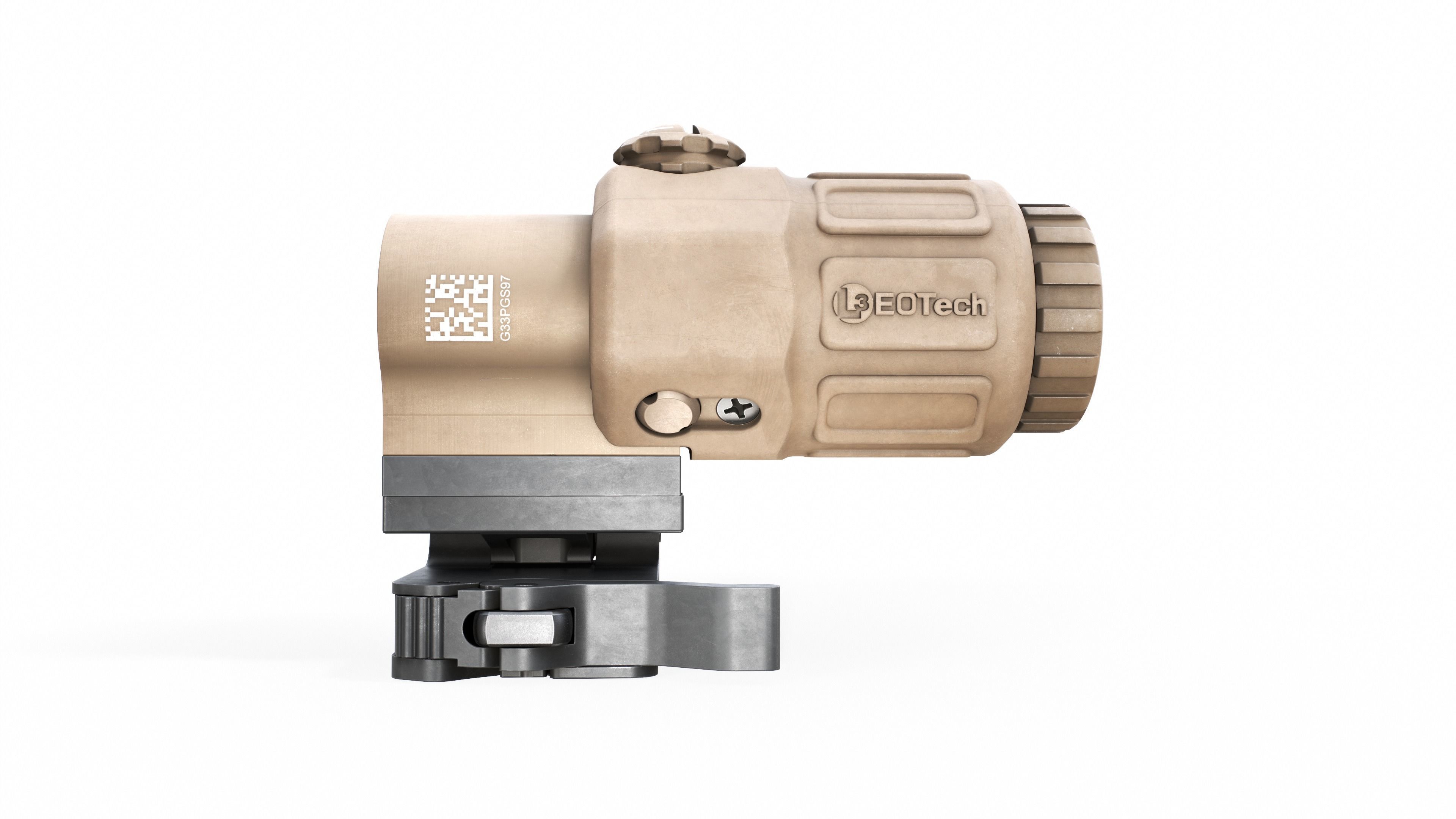 EOTech G33 3x Flip to Side Magnifier Low-poly 3D model_13