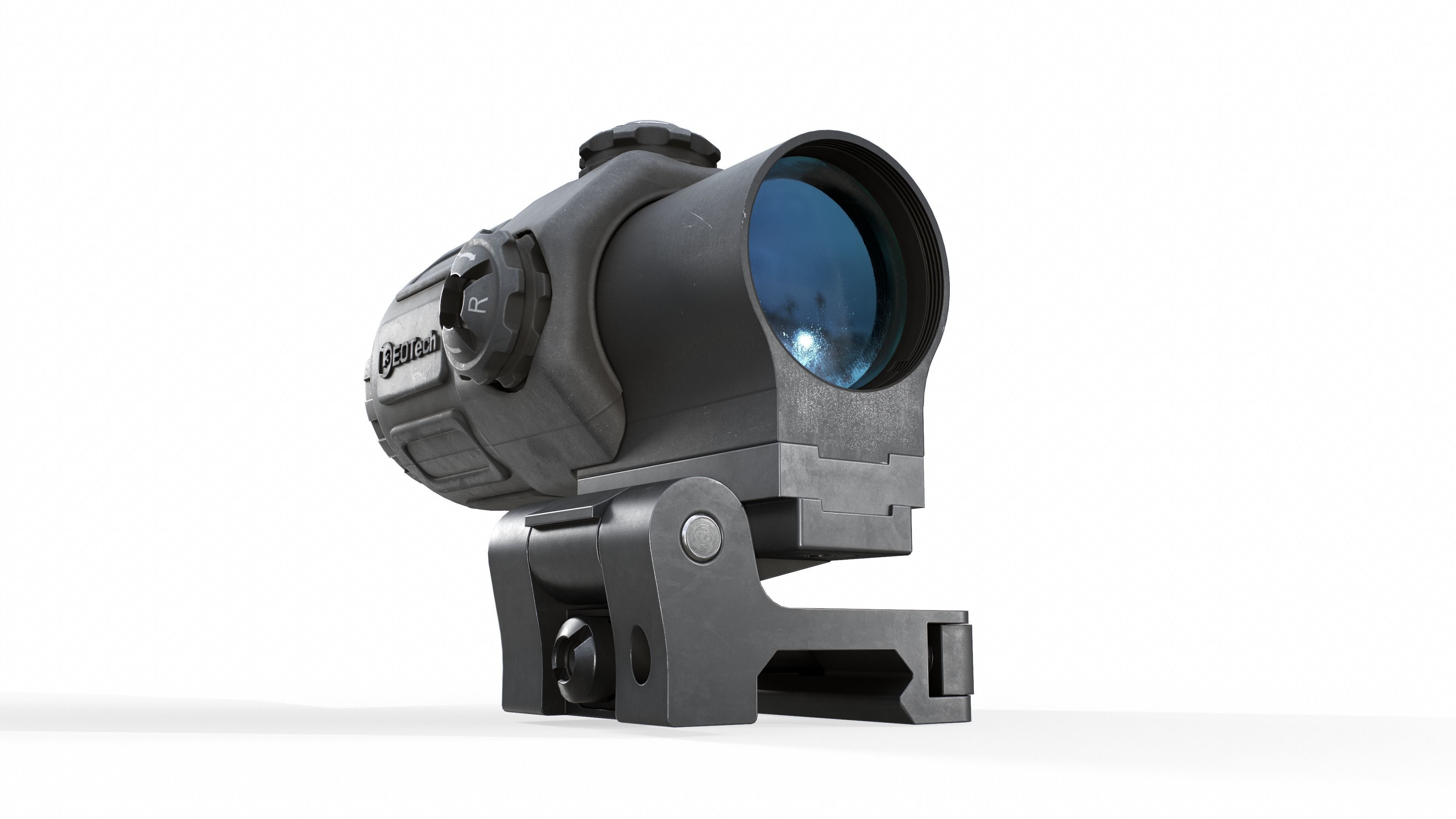 EOTech G33 3x Flip to Side Magnifier Low-poly 3D model_20