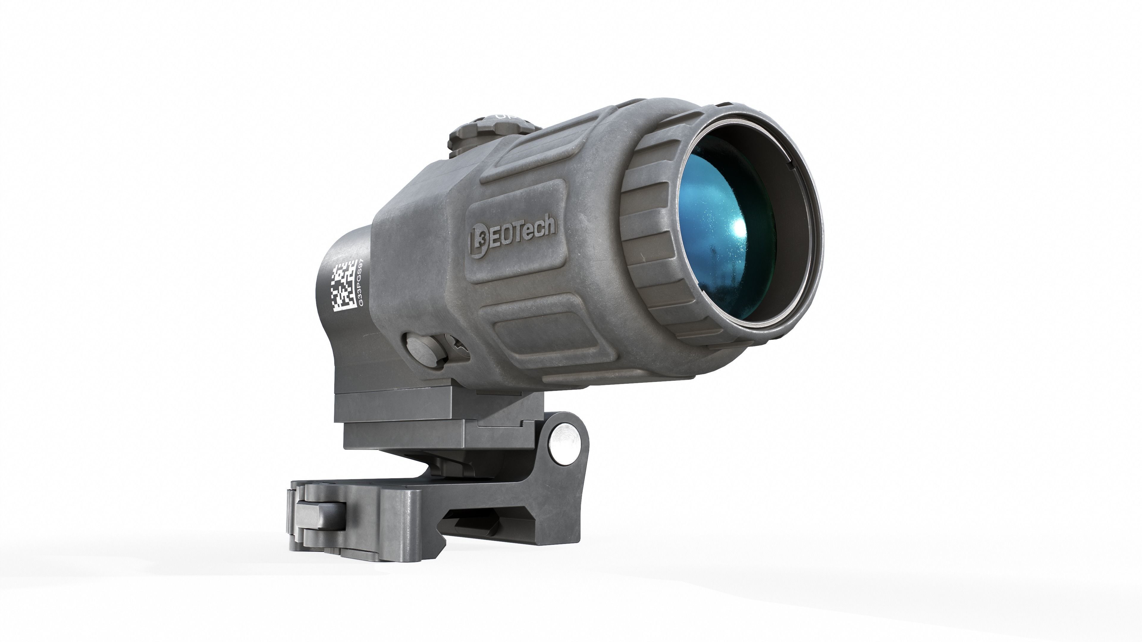 EOTech G33 3x Flip to Side Magnifier Low-poly 3D model_14