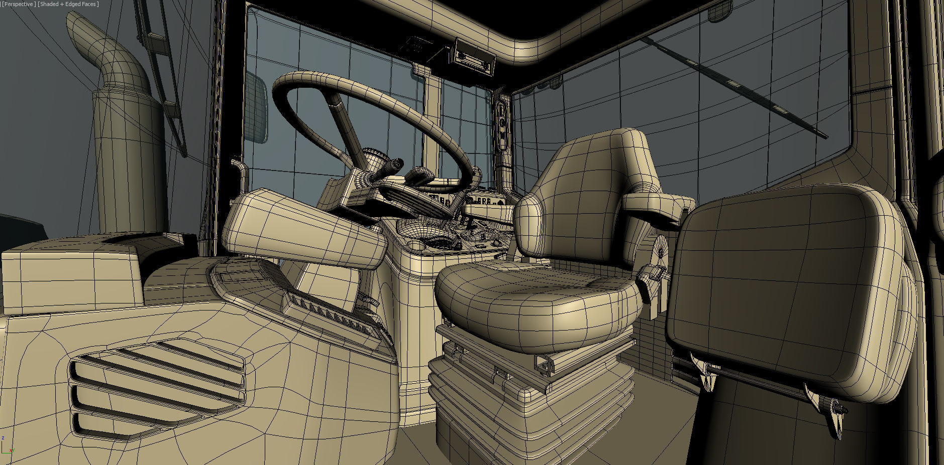 Farm Tractor John Deere 6195M 3D model_30