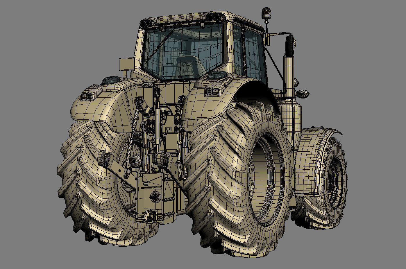Farm Tractor John Deere 6195M 3D model_20