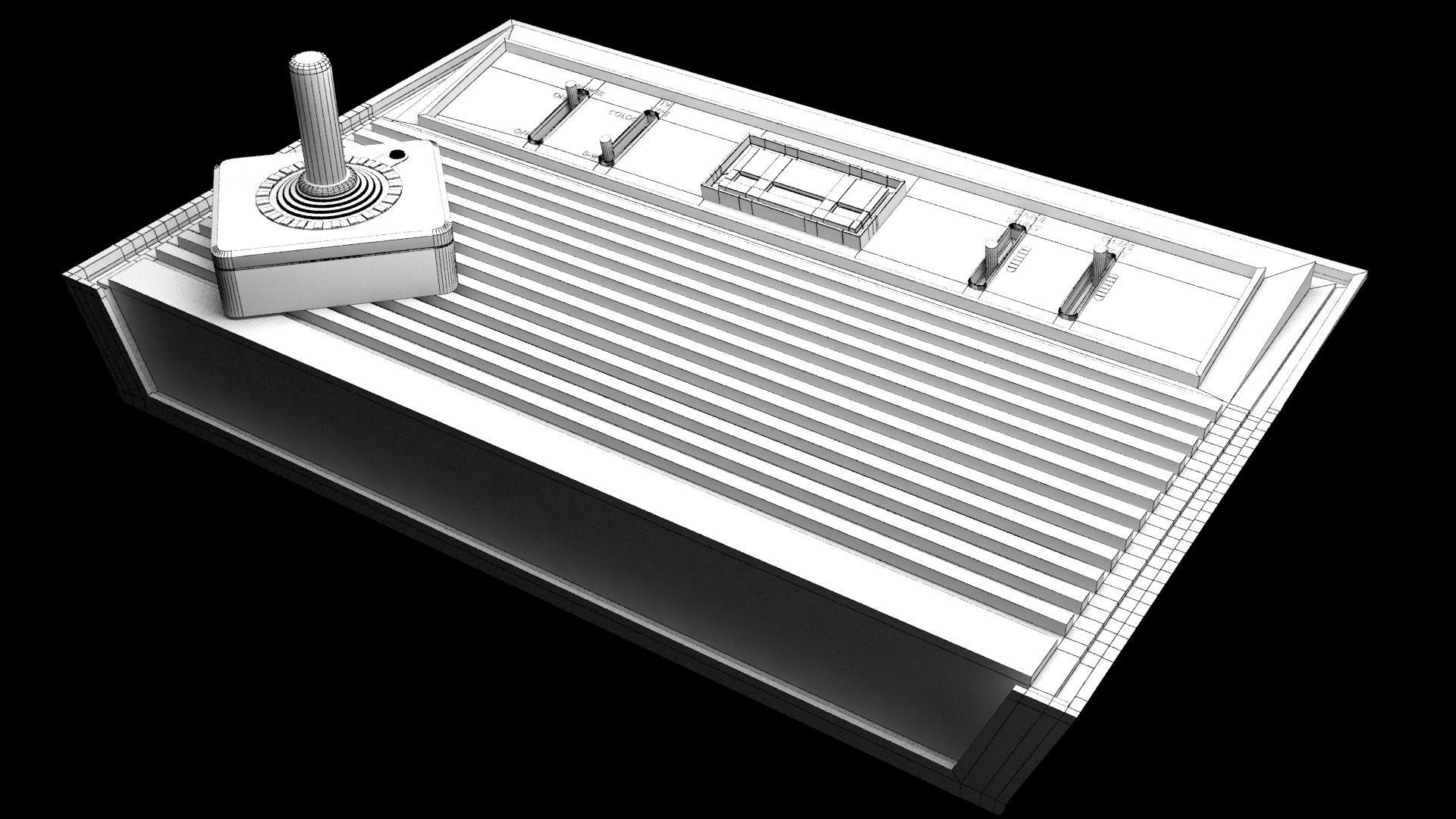 Old School Atari 3D model_3