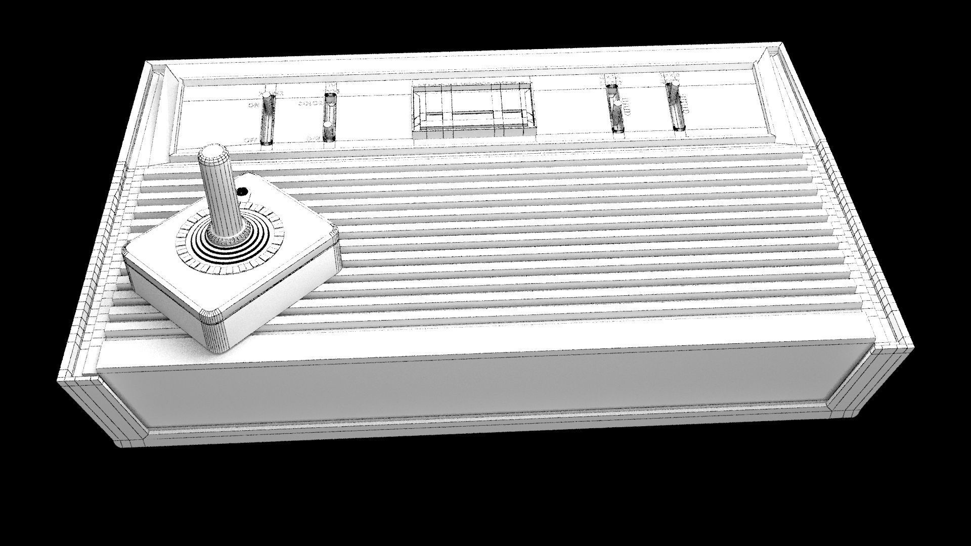 Old School Atari 3D model_4