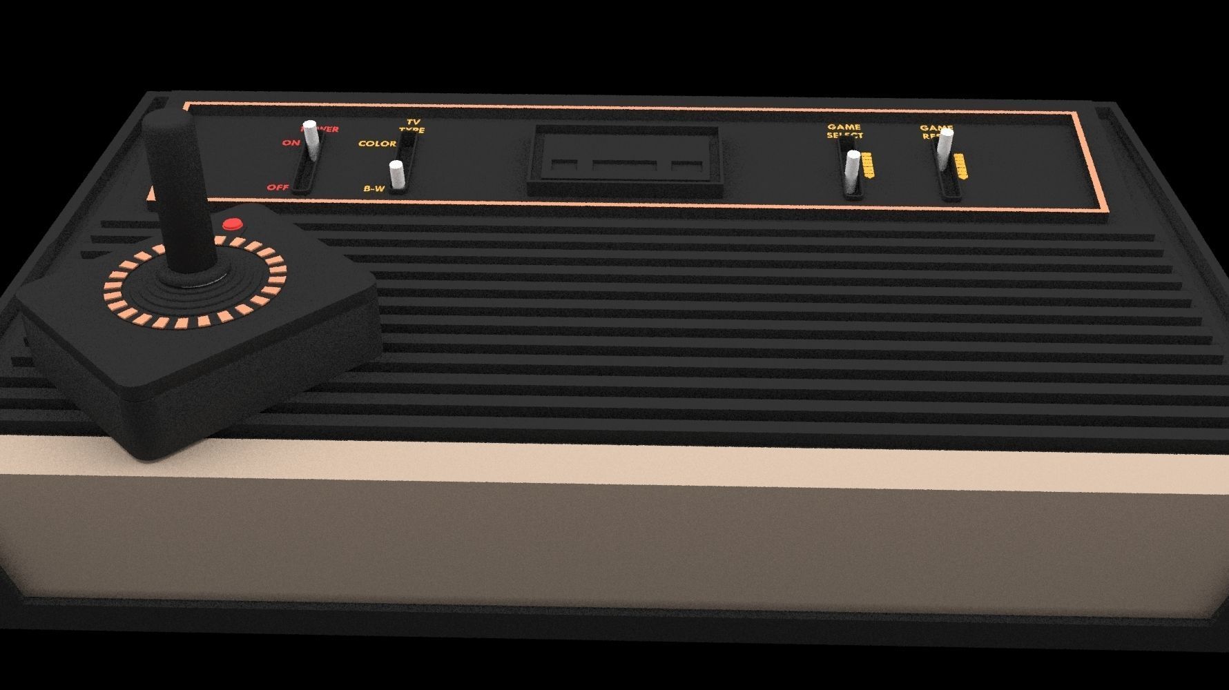 Old School Atari 3D model_1
