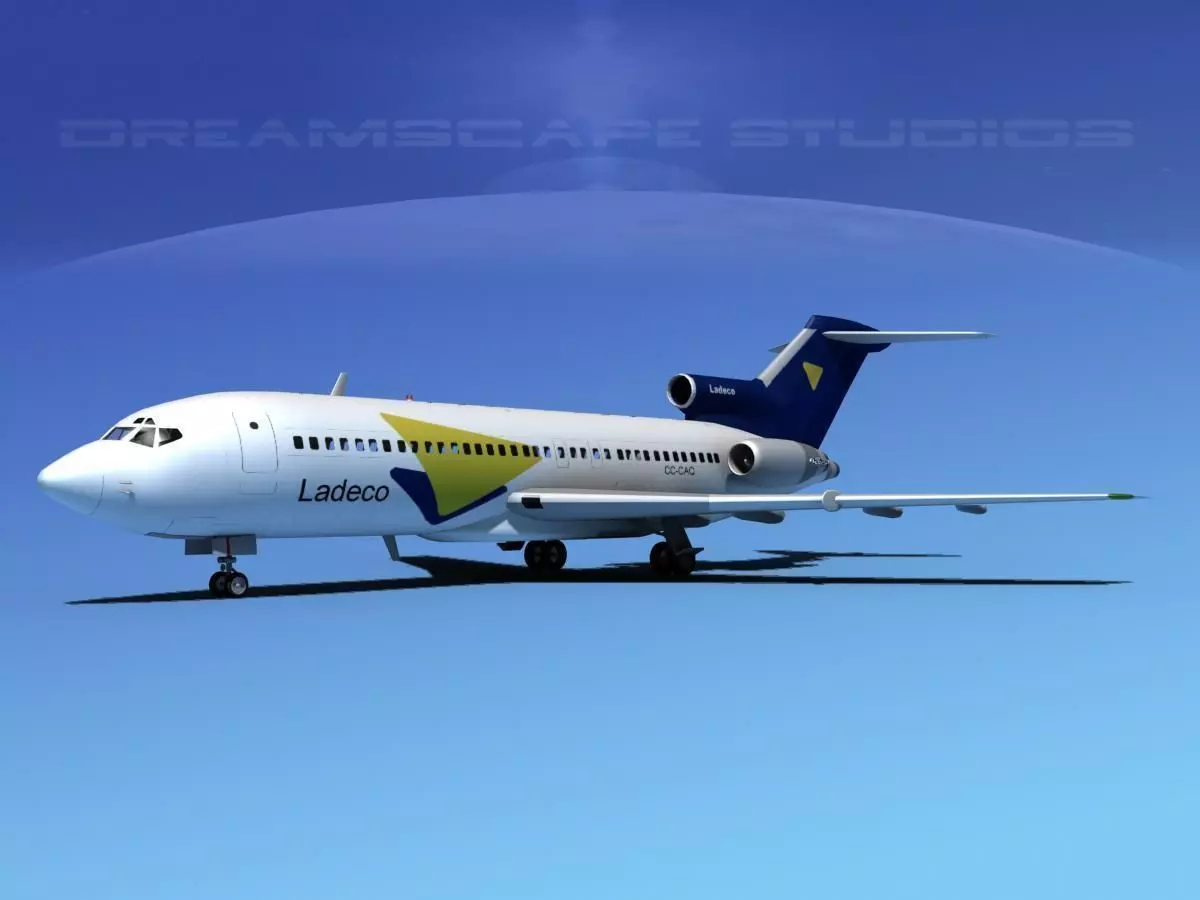 Boeing 727-100 Ladeco 2 3D model_0