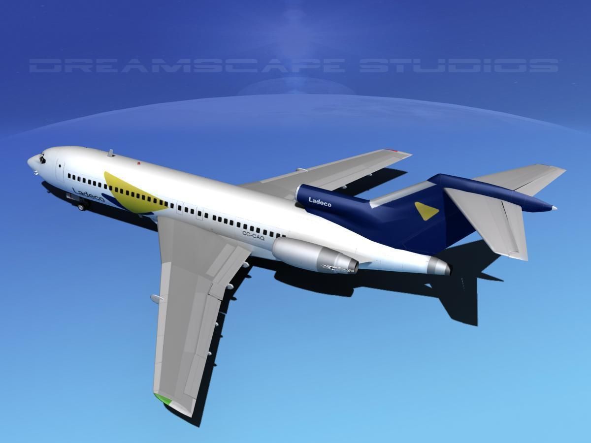 Boeing 727-100 Ladeco 2 3D model_8