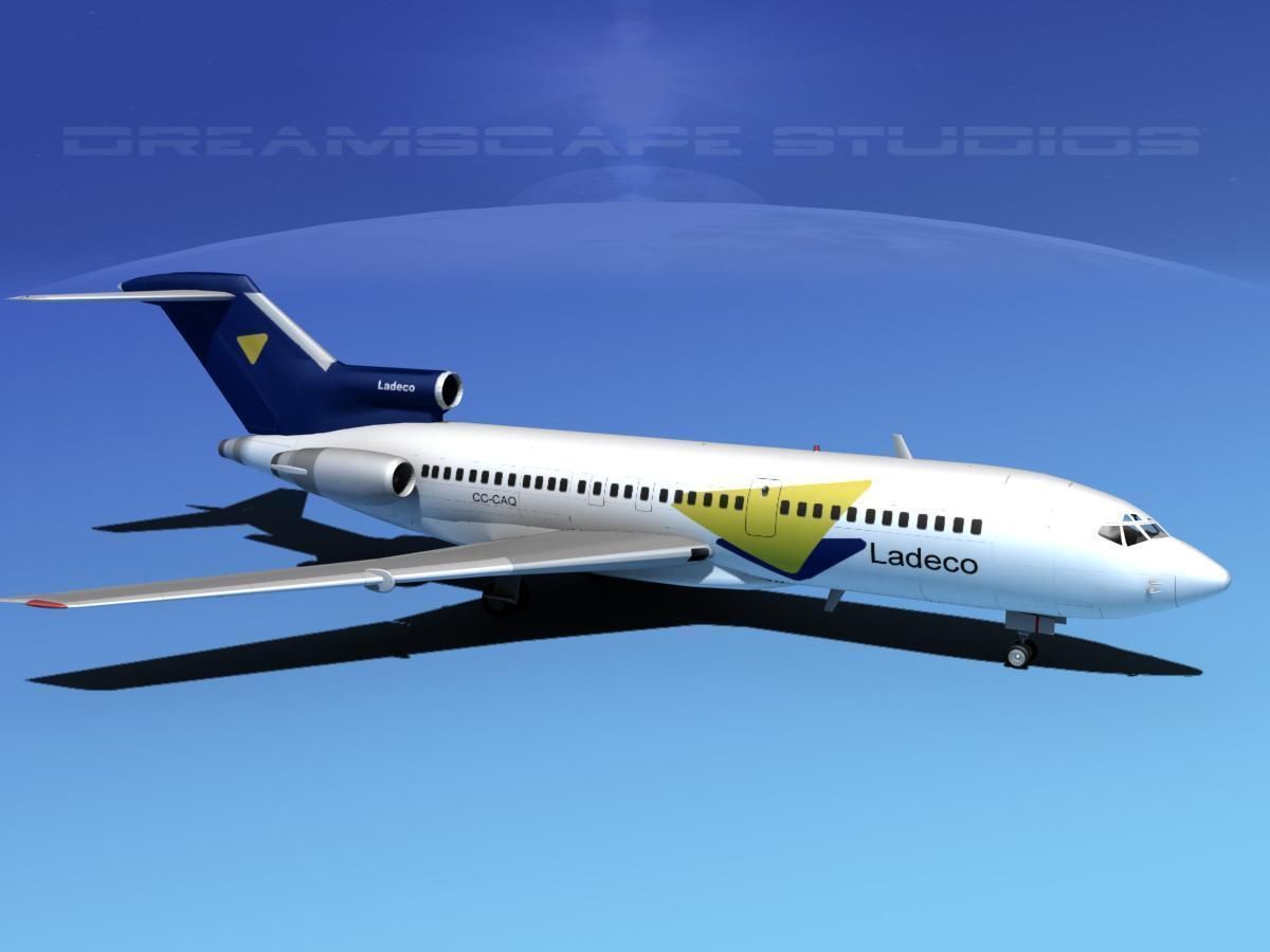 Boeing 727-100 Ladeco 2 3D model_4