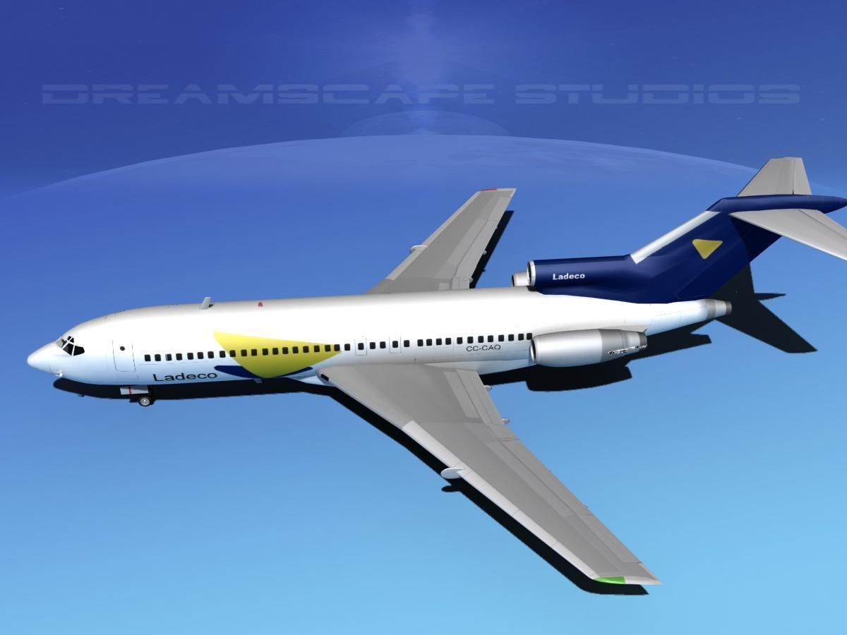 Boeing 727-100 Ladeco 2 3D model_9