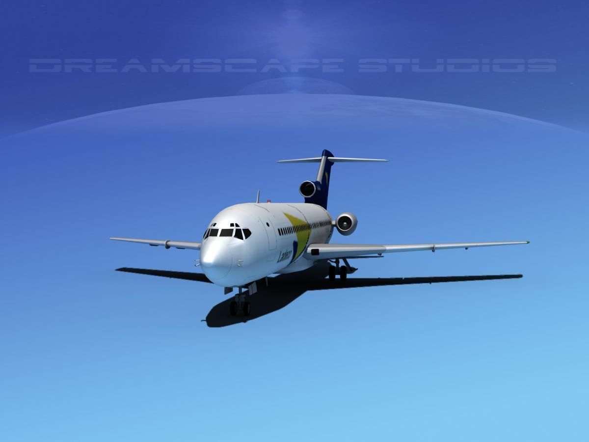 Boeing 727-100 Ladeco 2 3D model_1
