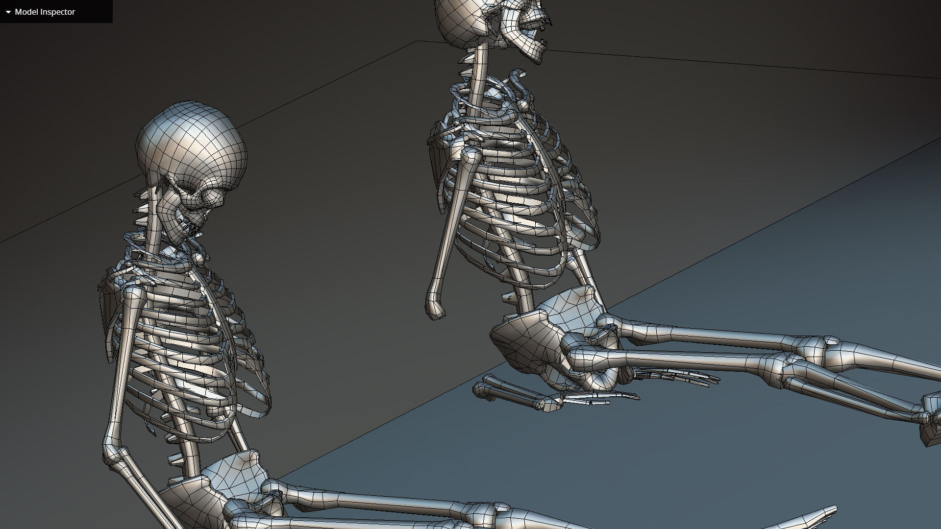 remains skeleton bone big pack 3d model Low-poly 3D model_44