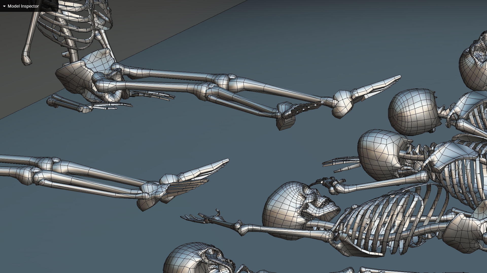 remains skeleton bone big pack 3d model Low-poly 3D model_45