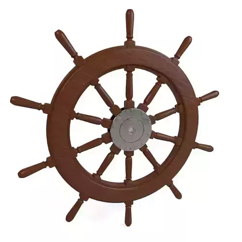 Ship Wheel 3D model
