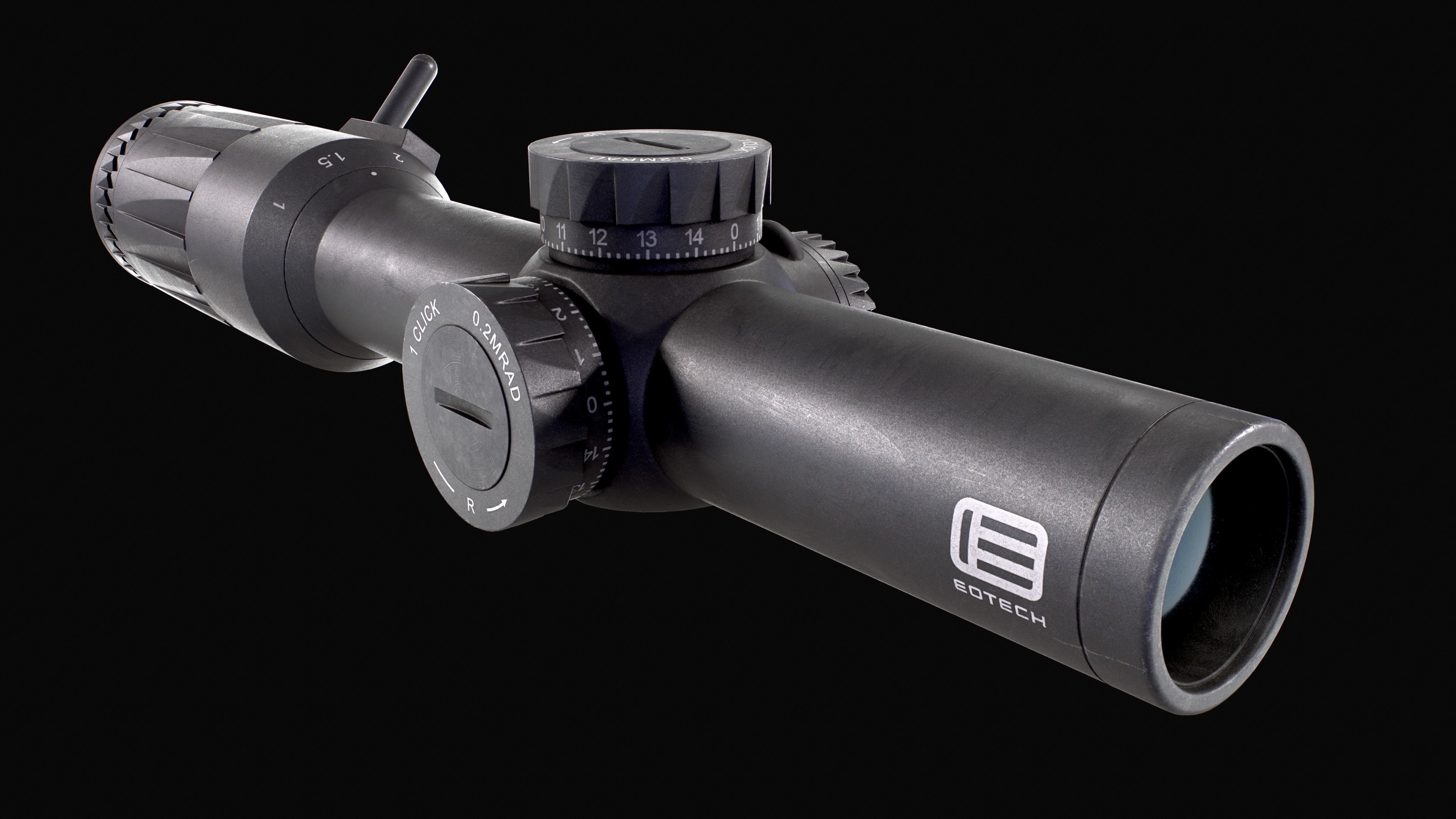 EOTech Vudu 1-6x Low Power Variable Optic Low-poly 3D model_8