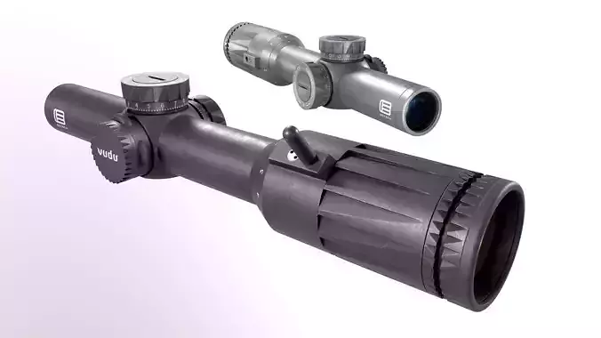 EOTech Vudu 1-6x Low Power Variable Optic Low-poly 3D model