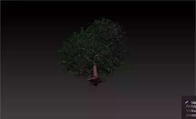 tree 3d with no leaves