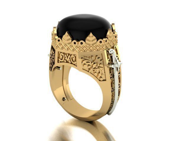 dominion of the ottoman empire ring  3D print model_1