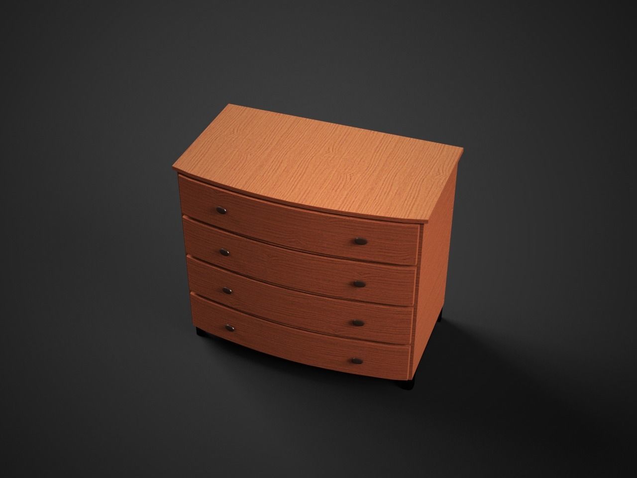 Chest of Drawers 3D model_2