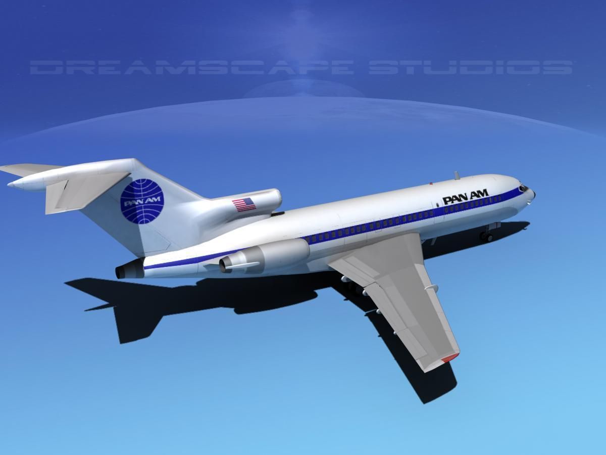 Boeing 727-100 Pan Am 1 3D model_5