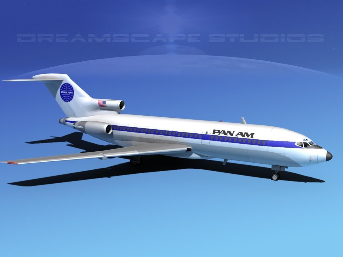 Boeing 727-100 Pan Am 1 3D model_3