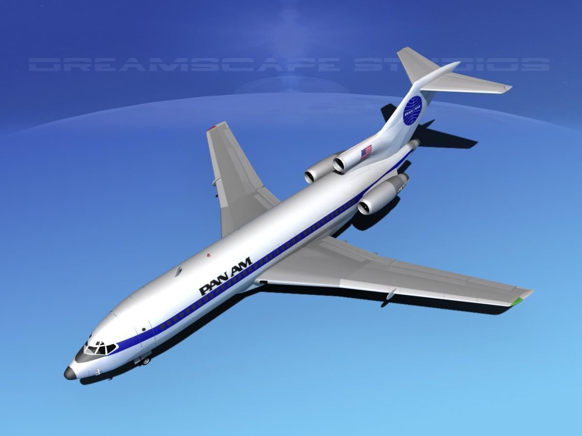 Boeing 727-100 Pan Am 1 3D model_10