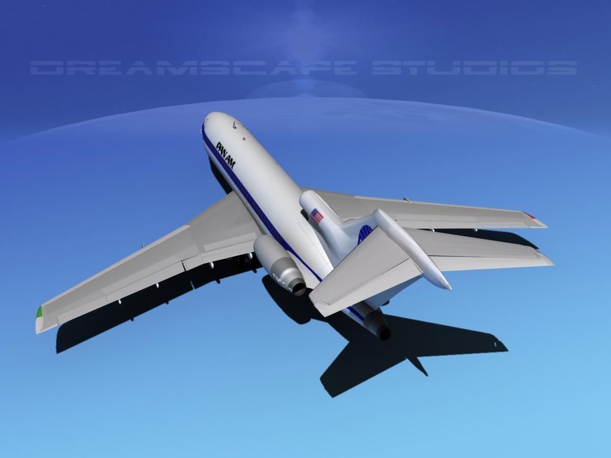 Boeing 727-100 Pan Am 1 3D model_9