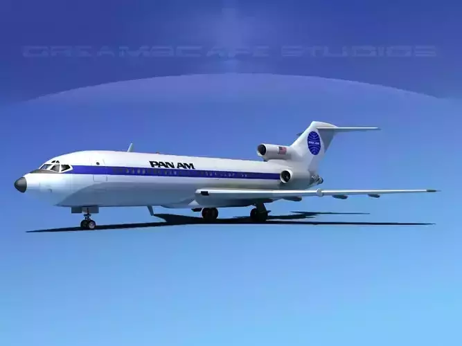 Boeing 727-100 Pan Am 1 3D model