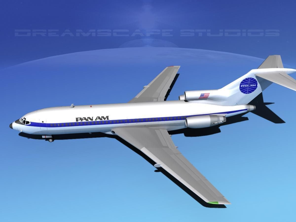 Boeing 727-100 Pan Am 1 3D model_8