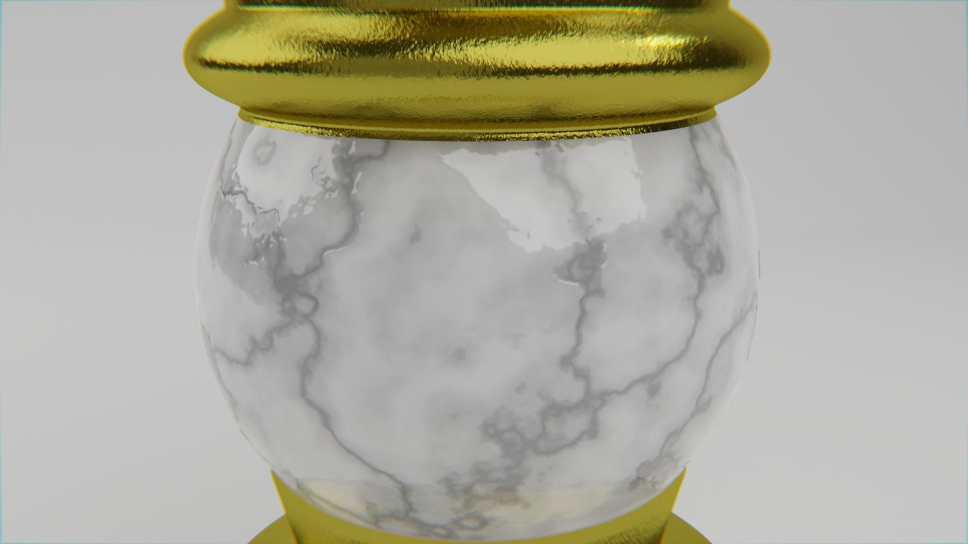 metal candle holder 3D model_1