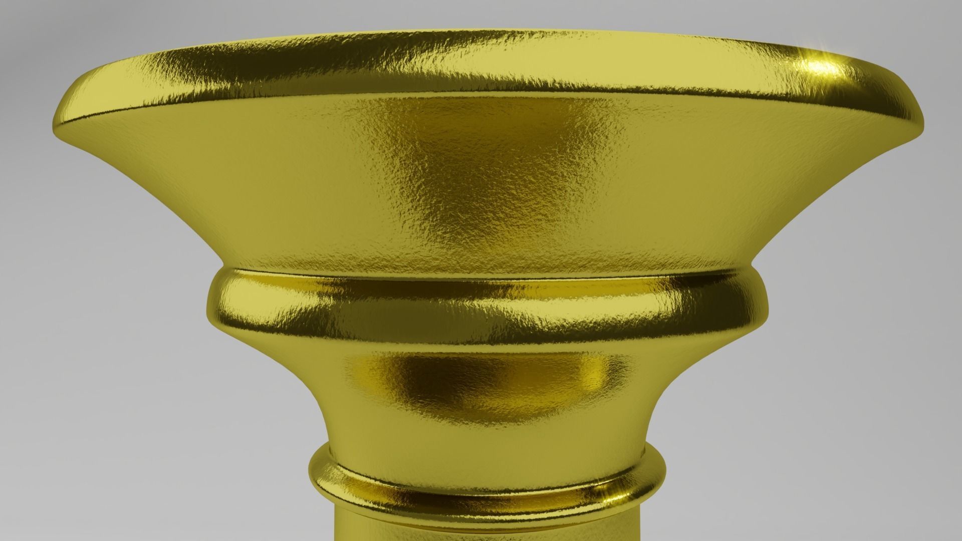 metal candle holder 3D model_5