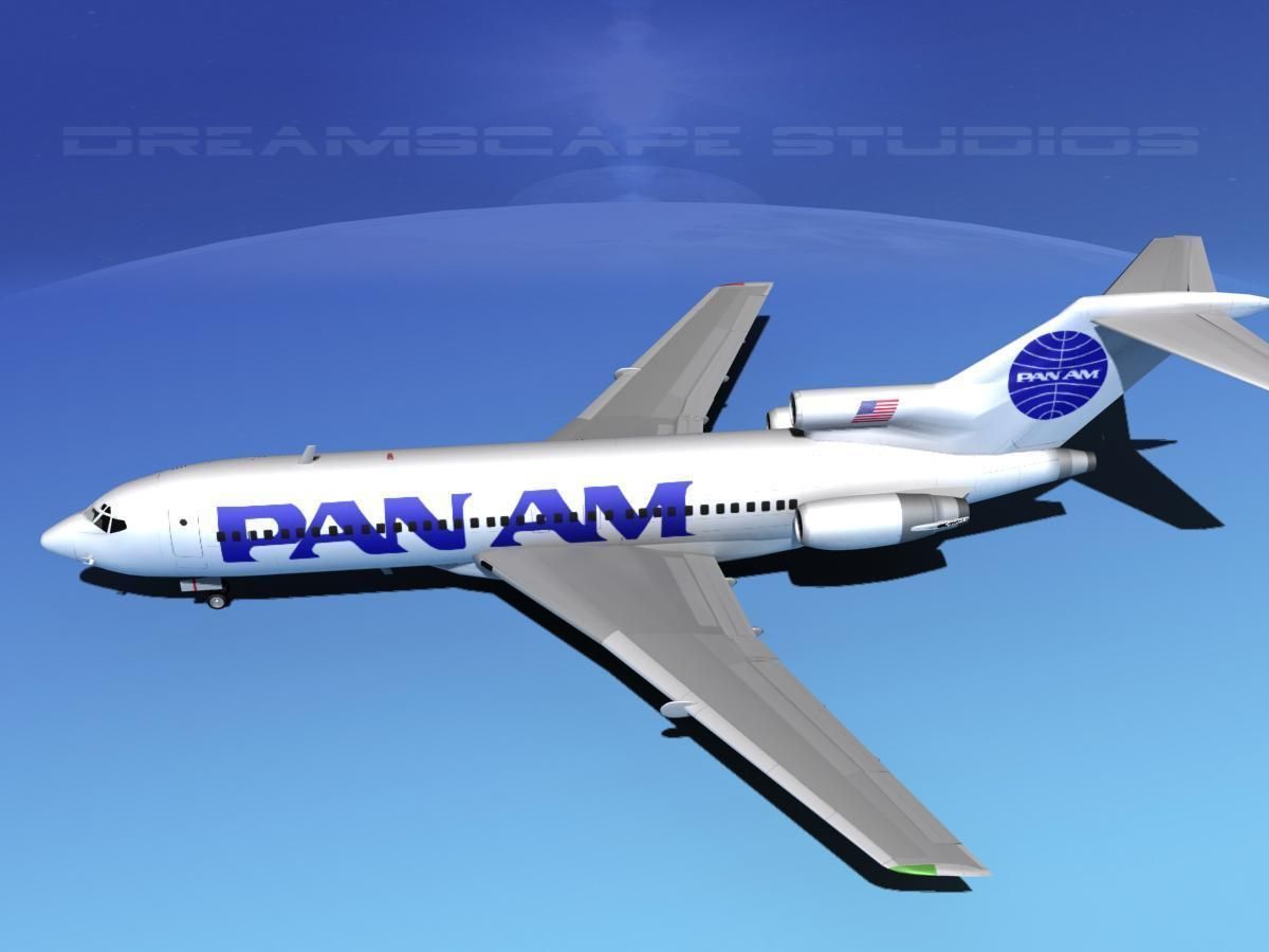 Boeing 727-100 Pan Am 2 3D model_8